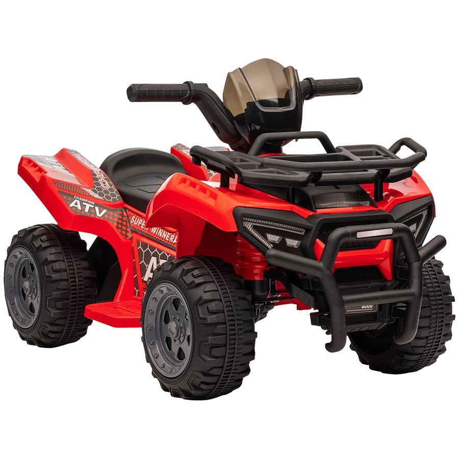 HOMCOM Mini Elektro-Quad, KinderElektro ATV Kinderwagen, für Kinder 18-36 Monate, Kindermotorrad Elektroquad, Rosa  Aosom.de von HOMCOM