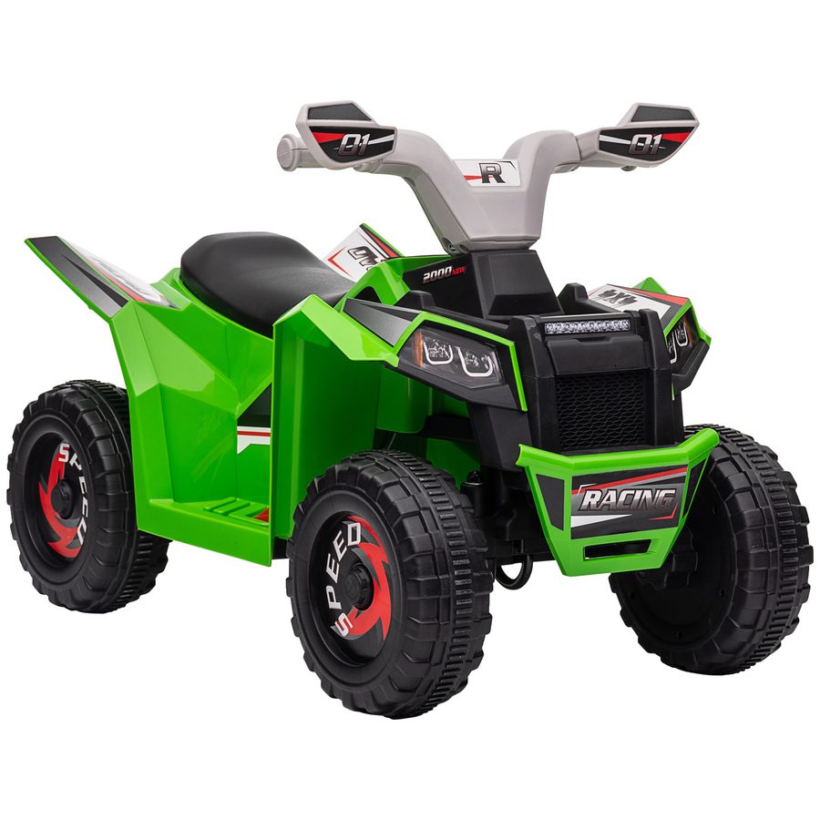 HOMCOM Kinder Quad Elektro 6V Kinderquad mit Vorwärts-, Rückwärtsfunktion, Elektro-Quad für Kinder 1,5-3 Jahre Grün   Aosom von HOMCOM