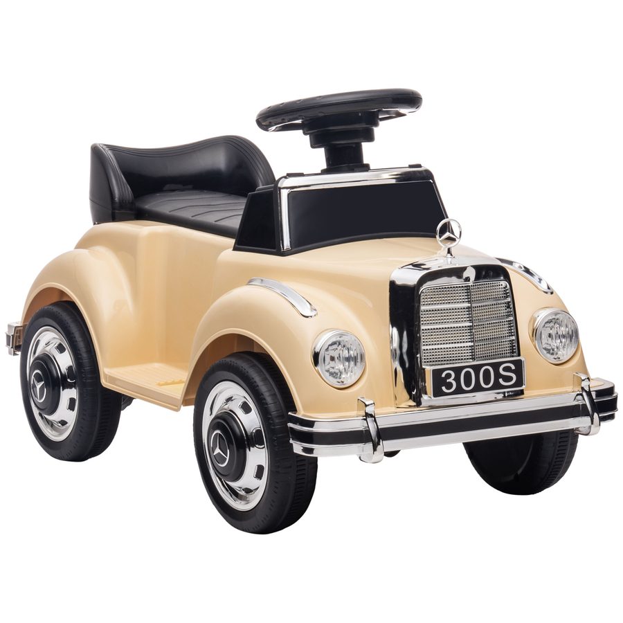 AIYAPLAY Rutschauto, Kinderfahrzeug, Rutscherfahrzeug mit Stauraum, Kinderauto mit Kippschutz Rutscher für 18-48 Monaten Kinder, Beige, 77,5 x 41,5 x 45 cm   Aosom von AIYAPLAY
