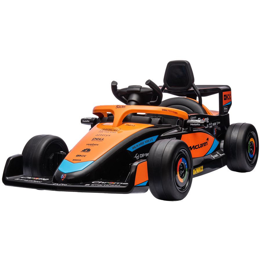 AIYAPLAY McLaren Kinderauto, mit 2-Gang, 2 Motoren, Fernbedienung, MP3 USB, Federung, Hupe, für 3-5 Jahre Kinder, Tragfähigkeit 30 kg, Orange  Aosom von AIYAPLAY
