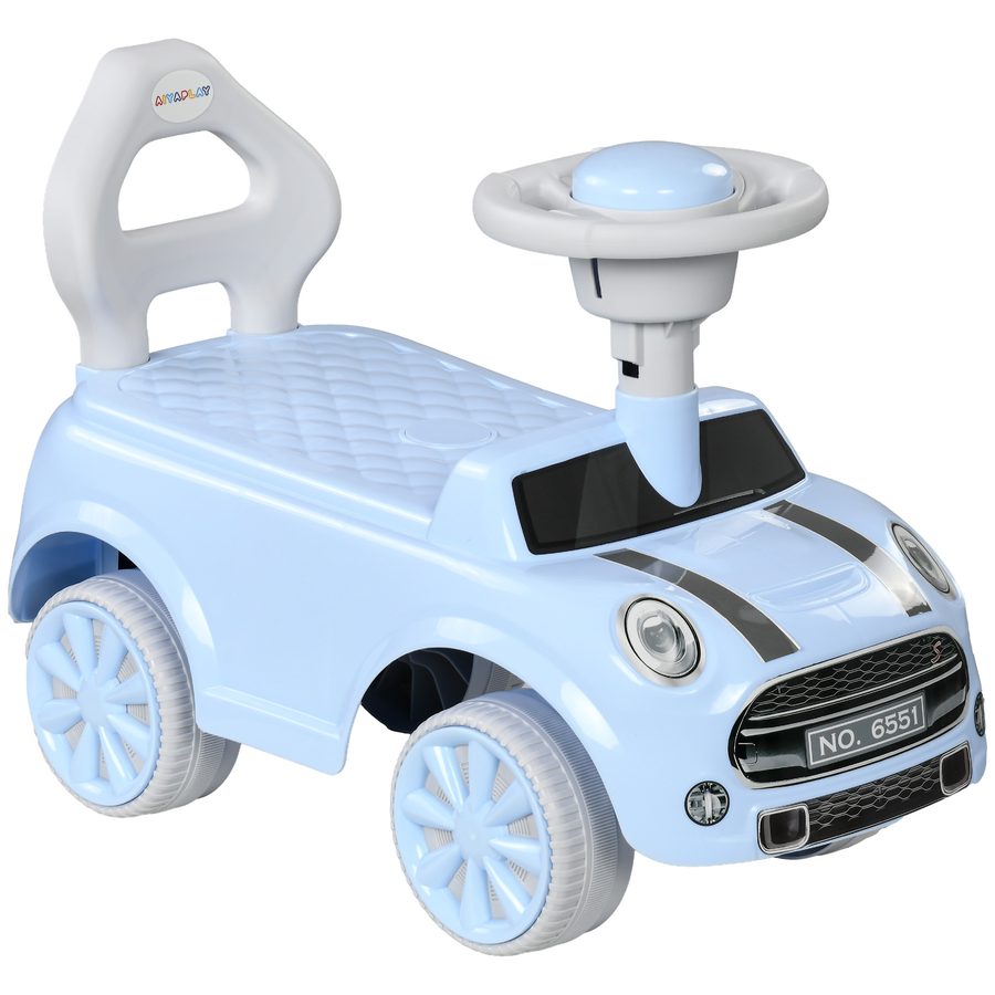 AIYAPLAY Kinder Rutschauto mit Kippschutz, Rutscherfahrzeug für Kinder, hellblau, 53 x 52 x 35 cm, ideales Kinderfahrzeug für drinnen & draußen   Aosom.de von AIYAPLAY
