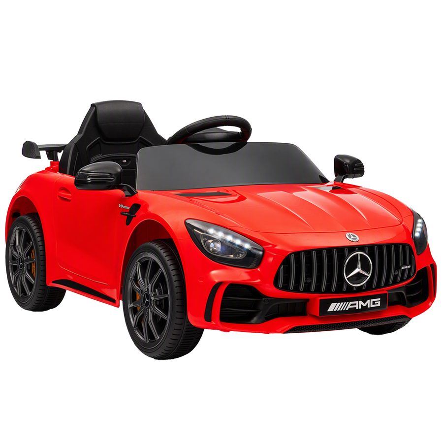 AIYAPLAY Kinder Elektroauto 12 V Kinderauto mit 2,4G Fernbedienung, USB, MP3, Musik, Elektrofahrzeug mit Lichten, Sanftstart, Rückwärtsfunktion, 3-5 km/h, für Kinder 3-6 Jahre, Rot   Aosom von AIYAPLAY