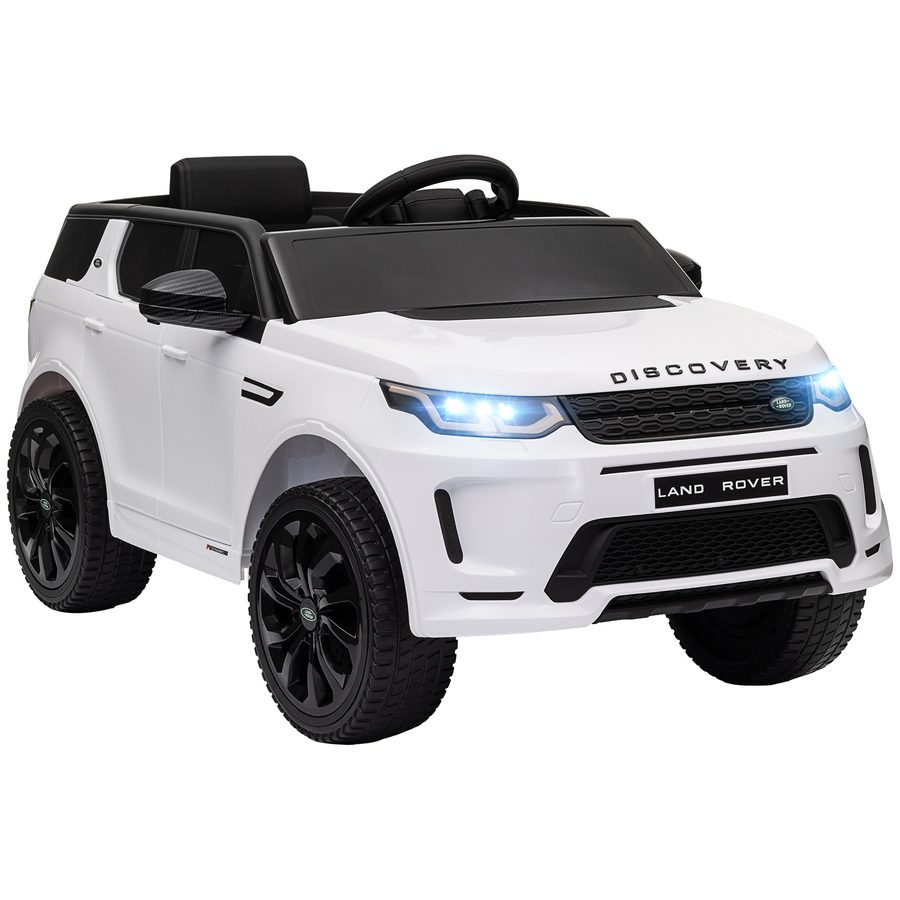 AIYAPLAY Kinder Elektroauto 12V Kinderauto mit 2,4G Fernbedienung, Musik, Hupe, Elektrofahrzeug mit LED-Lichtern, USB/MP3-Anschluss, 3-5 km/h, für Kinder 3-6 Jahre, Weiß   Aosom von AIYAPLAY