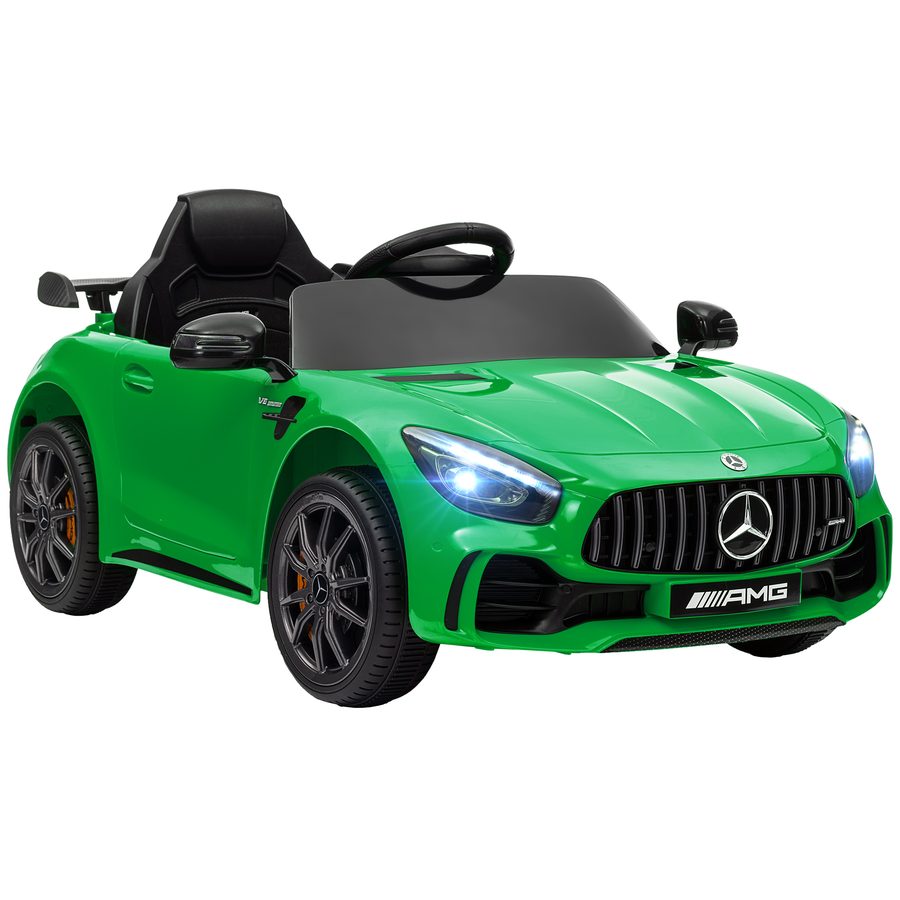 AIYAPLAY Kinder Elektroauto 12 V Kinderauto mit 2,4G Fernbedienung, USB, MP3, Musik, Elektrofahrzeug mit Lichten, Sanftstart, Rückwärtsfunktion, 3-5 km/h, für Kinder 3-6 Jahre, Grün   Aosom von AIYAPLAY