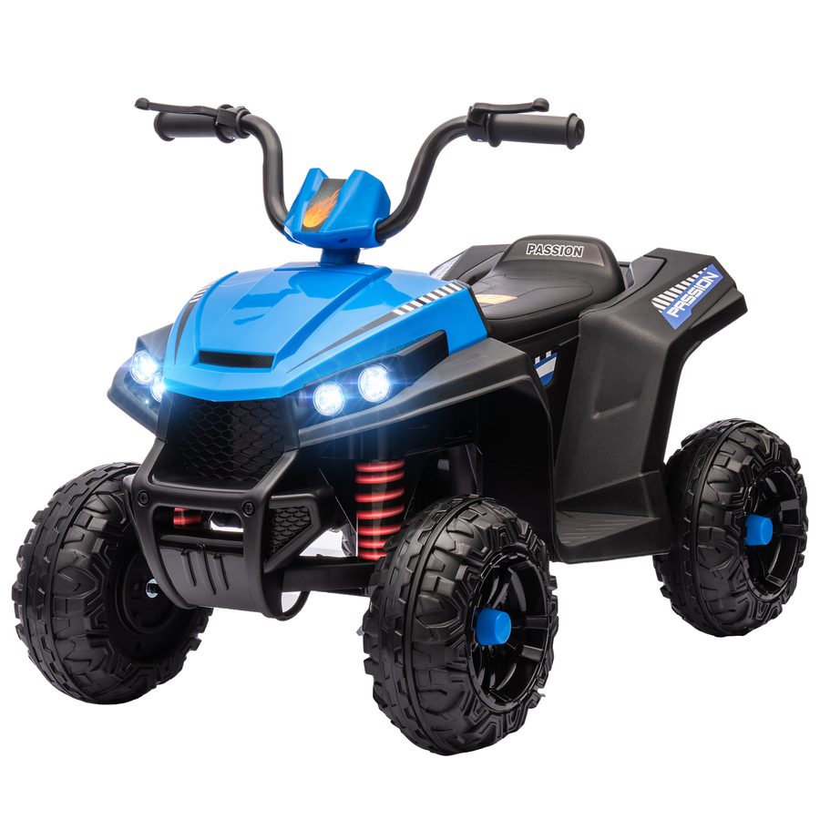 AIYAPLAY Elektro Quad für Kinder 12V Kinderquad mit 4-Rad-Federung, MP3-Musikplayer, Kinderfahrzeug mit Scheinwerfer, Vorwärts- und Rückwärtsgang, für 3-5 Jahre Kinder, 5 km/h, Metall, Blau   Aosom von AIYAPLAY