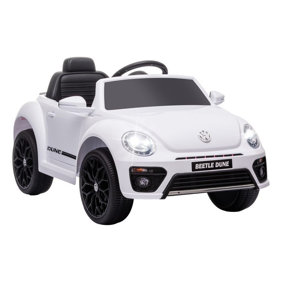 AIYAPLAY Kinder Elektroauto 12V Kinderauto mit 2,4G Fernbedienung, Musik, Hupe, Elektrofahrzeug mit LED-Lichtern, USB/MP3-Anschluss, 3-5 km/h, für Kinder 3-5 Jahre, Weiß   Aosom von AIYAPLAY