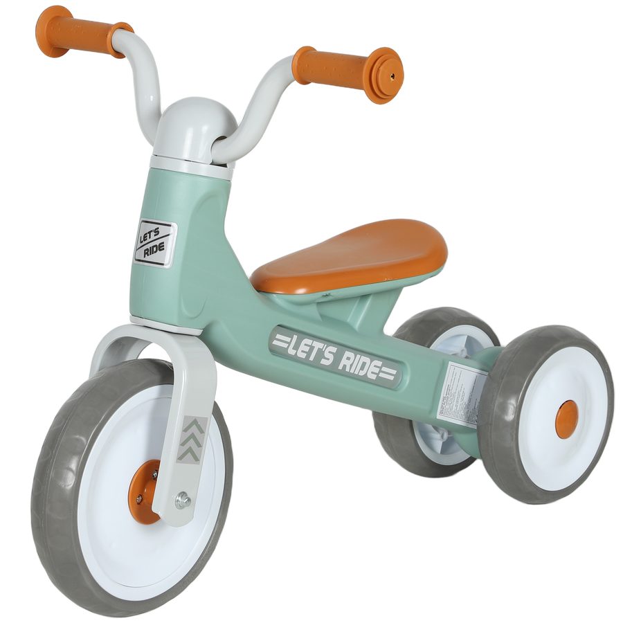 AIYAPLAY Kinder Laufrad, Lauflernrad für 12-36 Monate Kinder bis zu 20 kg, Fahrrad mit 3 geräuscharme Räder, Lenkerpolster, Lenker mit 30-Grad-Rotation, Geschenke für Mädchen und Jungen, Grün   Aosom von AIYAPLAY