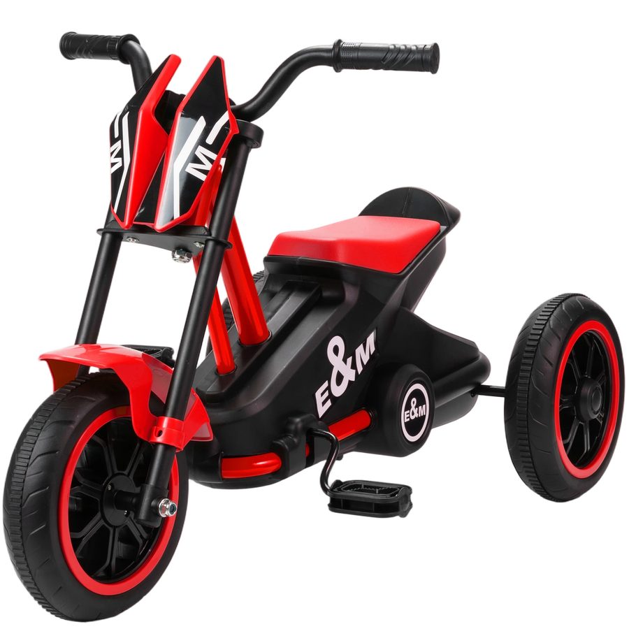 AIYAPLAY Dreirad, Kinderfahrrad, Laufrad, Kinderrad mit Pedal, Lauffahrrad für Kinder 18-36 Monaten, für den Innen- und Außenbereich, Stahl, Rot   Aosom von AIYAPLAY