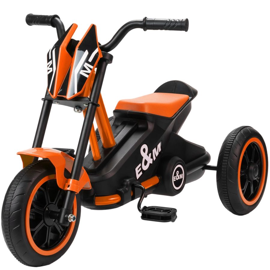 AIYAPLAY Dreirad, Kinderfahrrad, Laufrad, Kinderrad mit Pedal, Lauffahrrad für Kinder 18-36 Monaten, für den Innen- und Außenbereich, Stahl, Orange   Aosom von AIYAPLAY