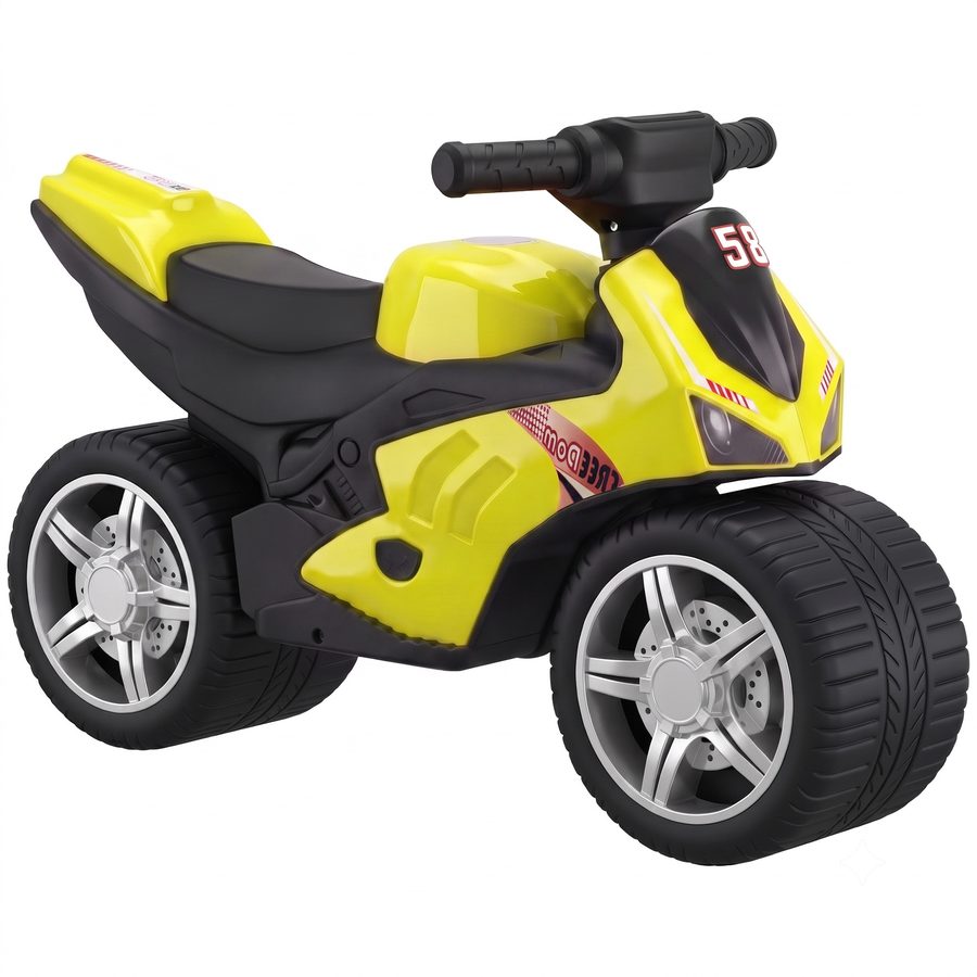 AIYAPLAY Laufrad ohne Pedale, Motorrad-Design mit Musik und extra breiten Rädern, Balance-Bike für Kinder von 18-36 Monaten, Grün   Aosom von AIYAPLAY
