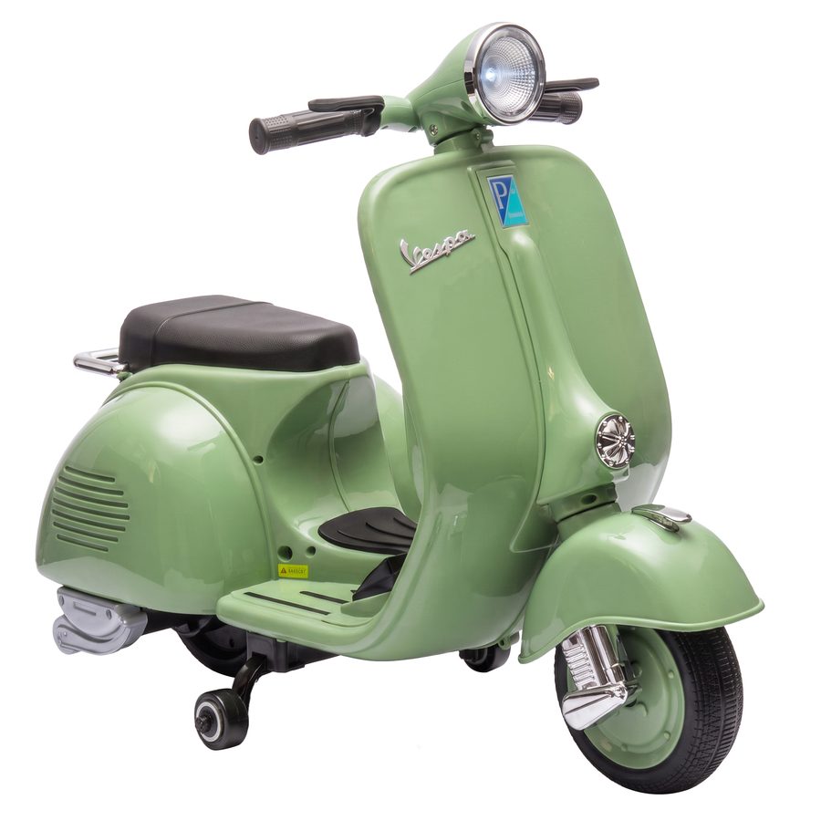 AIYAPLAY Elektro Motorrad Kinder 6 V Elektromotorrad mit Stützrädern, Lithium-Akku, Softstart, Kindermotorrad mit Musik, USB Scheinwerfer Hupe 3-5 km/h Motorrad für Kinder ab 3 Jahren, Grün   Aosom von AIYAPLAY