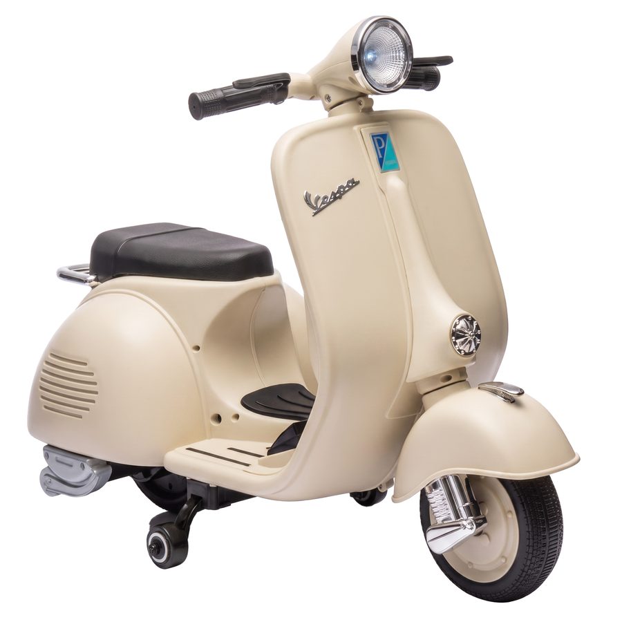 AIYAPLAY Elektro Motorrad Kinder 6 V Elektromotorrad mit Stützrädern, Lithium-Akku, Softstart, Kindermotorrad mit Musik, USB Scheinwerfer Hupe 3-5 km/h Motorrad für Kinder ab 3 Jahren, Weiß   Aosom von AIYAPLAY