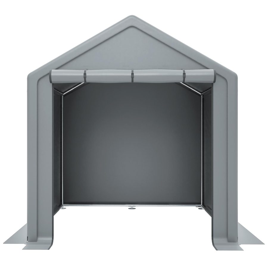 Fahrradgarage mit Rolltor, 190x170x200 cm, Dunkelgrau