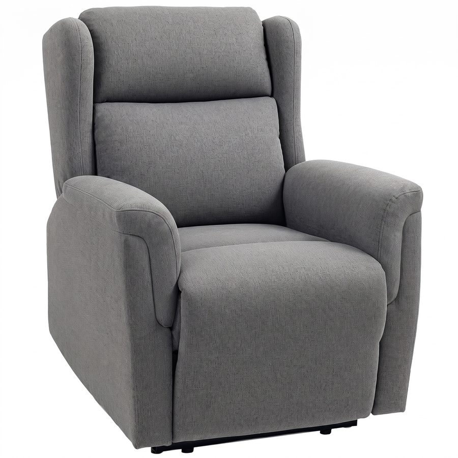 HOMCOM Relaxsessel, Fernsehsessel mit Liegefunktion, TV-Sessel mit Taschenfederkern, Gepolstert Liegesessel, Ruhesessel bis 150 kg belastbar für Wohnzimmer, Schlafzimmer, Dunkelgrau   Aosom von HOMCOM