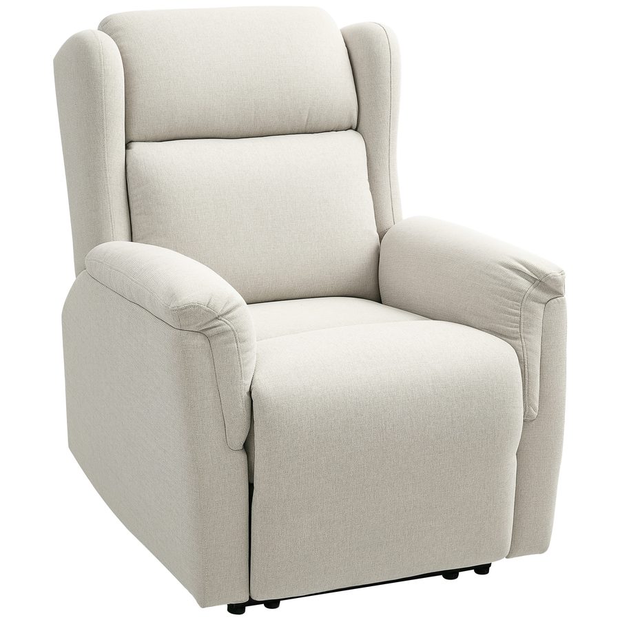HOMCOM Relaxsessel, Fernsehsessel mit Liegefunktion, TV-Sessel mit Taschenfederkern, Gepolstert Liegesessel, Ruhesessel bis 150 kg belastbar für Wohnzimmer, Schlafzimmer, Beige   Aosom von HOMCOM