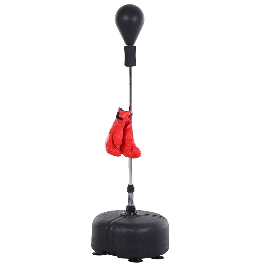 HOMCOM Punchingball Set Standbox Training Set 136-154 cm höhenverstellbar mit 1 paar Handschuhe Geeignet für Profis und Anfänger Schwarz   Aosom von HOMCOM