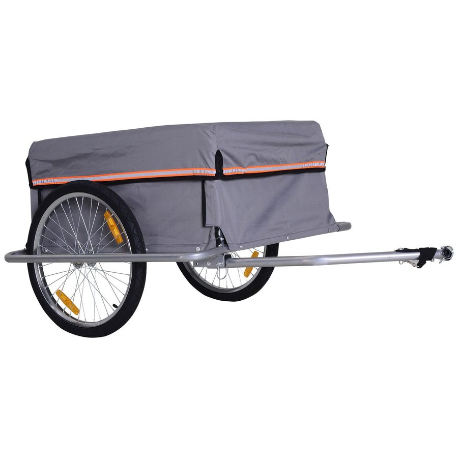 HOMCOM Lastenanhänger Transportanhänger Fahrrad Lasten-Fahrradanhänger Anhänge CargoTrailer   Aosom von HOMCOM