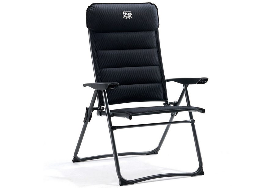 TIMBER RIDGE Campingstuhl 7-fach Verstellbar 150kg Belastbar Gepolsterte Kopfstütze Stabil (2 St)