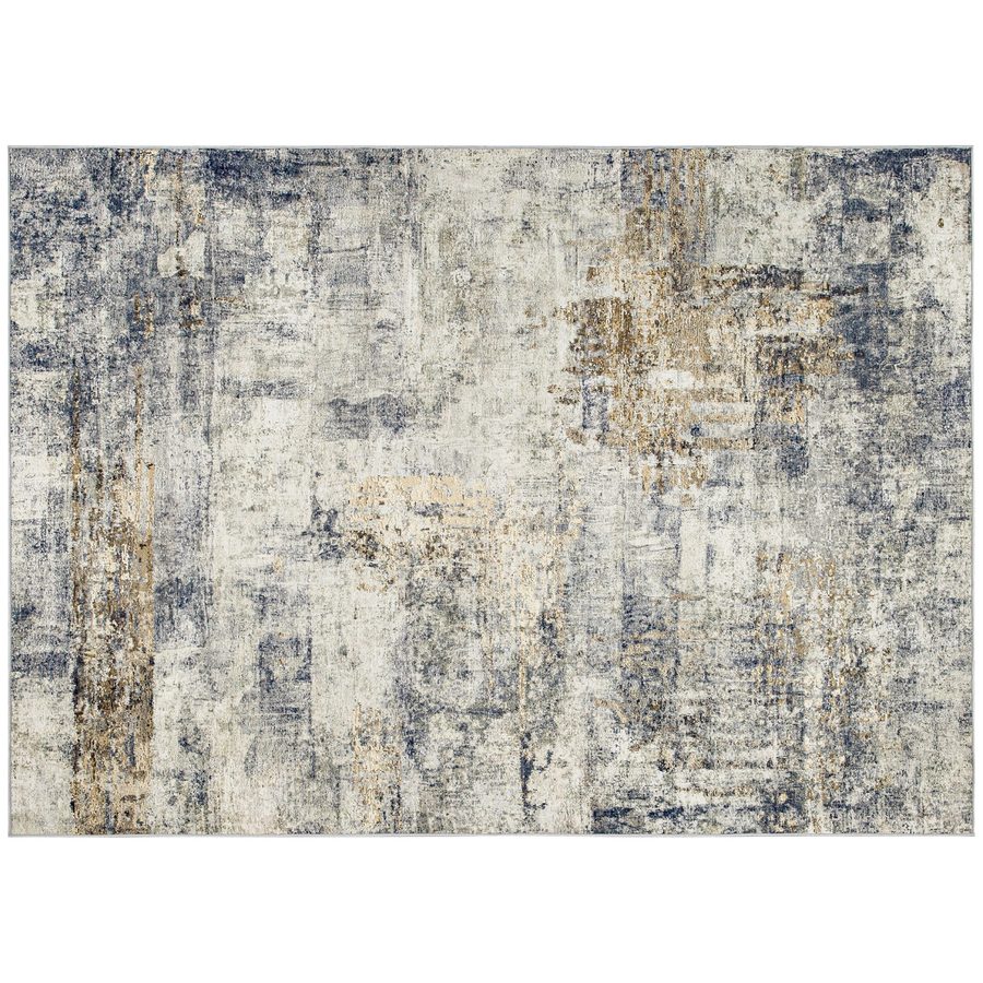 HOMCOM Teppich maschinenwaschbarer Wohnzimmerteppich rutschfester Flächenteppich für Wohnzimmer, Schlafzimmer, 230 x 160 cm, Grau   Aosom von HOMCOM