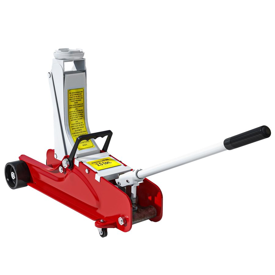 HOMCOM Wagenheber Hydraulisch Tragkraft bis 2,5t 80-380 mm Hubhöhe Rangierwagenheber mit 360° Rollen Scherenwagenheber Autoheber Heber für PKW SUV Werkstatt   Aosom von HOMCOM