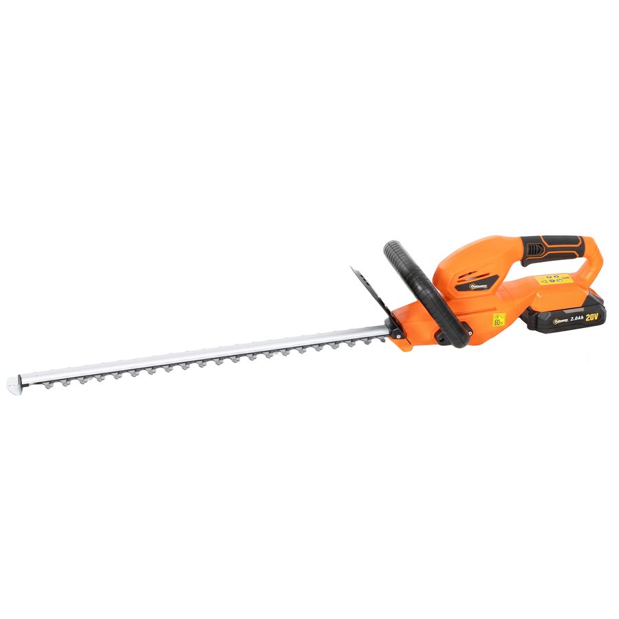 Outsunny Elektro Heckenschere Akku Elektrischer Heckenschneider mit 100 W Motorleistung Kabellos 51cm Schnittlänge ABS Orange   Aosom von Outsunny
