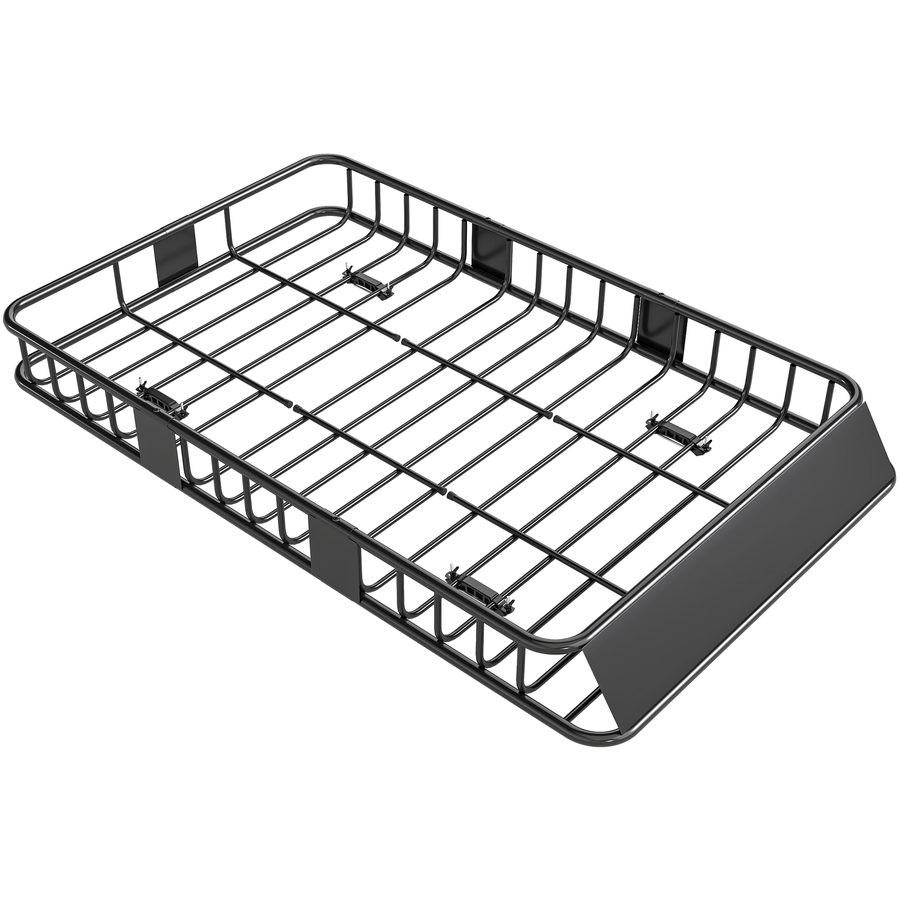 HOMCOM Dachkorb Auto  Einstellbare Länge, Universal Dachträger, Gepäckkorb Metall, Schwarz, 162x99x16cm  Aosom von HOMCOM