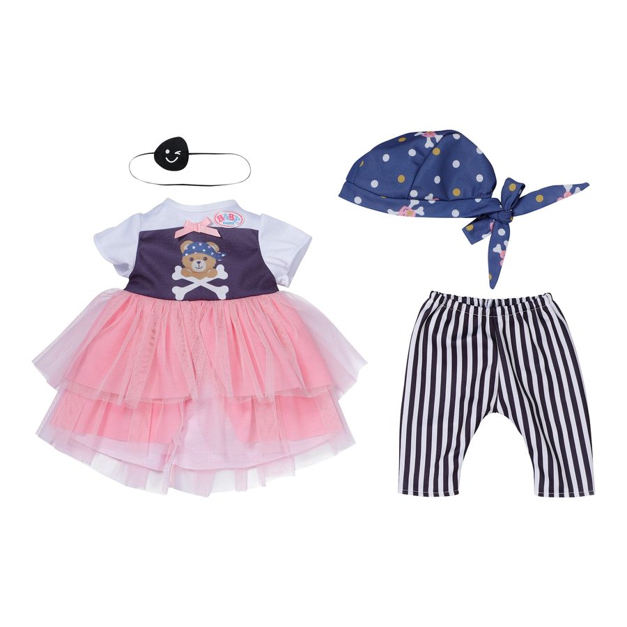 Zapf Creation Baby Born Puppen Outfit Piratenmädchen 43cm von Zapf Creation