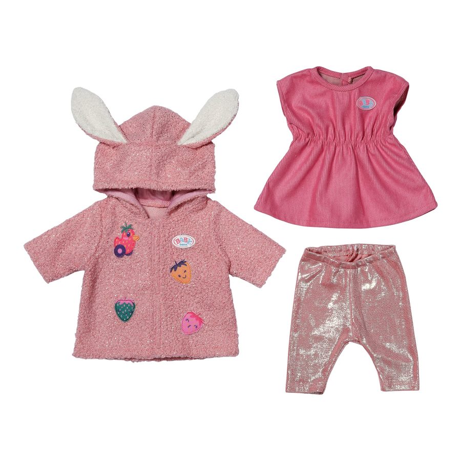 Zapf Creation Baby Born Puppen Outfit Mantel-Set mit Kleid 43cm von Zapf Creation