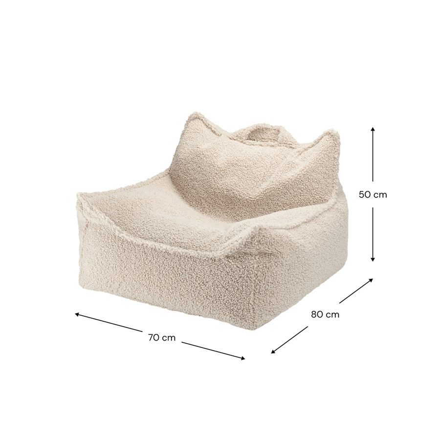 Wigiwama Sitzsack Teddystoff von wigiwama