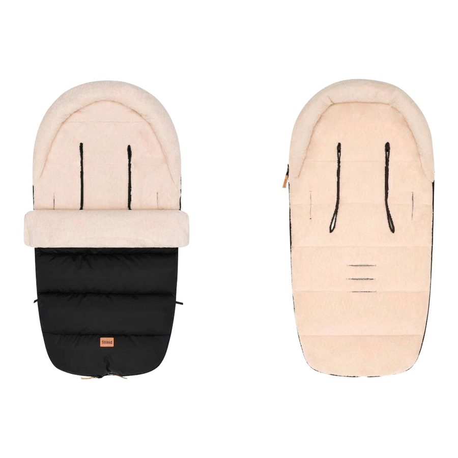 Fillikid Winterfußsack Atlas Teddy schwarz von fillikid