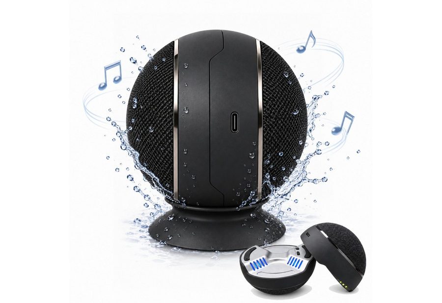 ANYSUN Kabelloser Mini Bluetooth-Lautsprecher, tragbar, leicht, kompakt, Bluetooth-Lautsprecher 2.0 Kanal (Bluetooth, 3 W, Bluetooth 6,0,TWS-Stereo,Outdoor Lautsprecher Klein für Party Desktop)