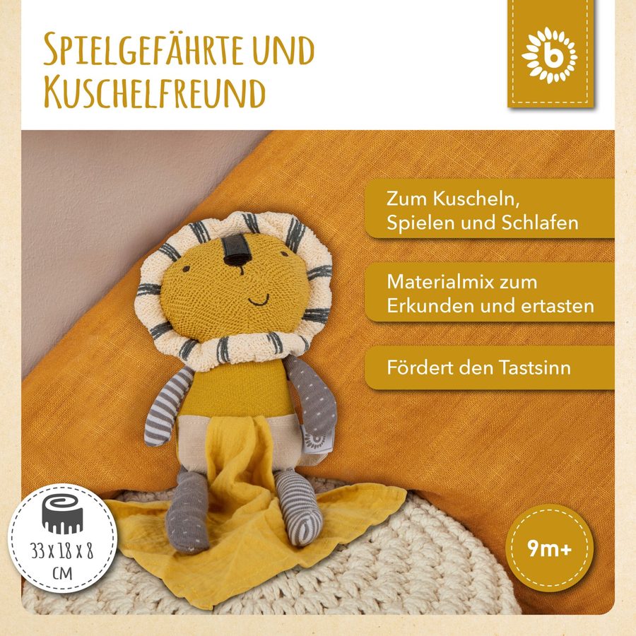 Bieco Kuscheltier Löwe mit Schmusetuch - ab Geburt von Bieco