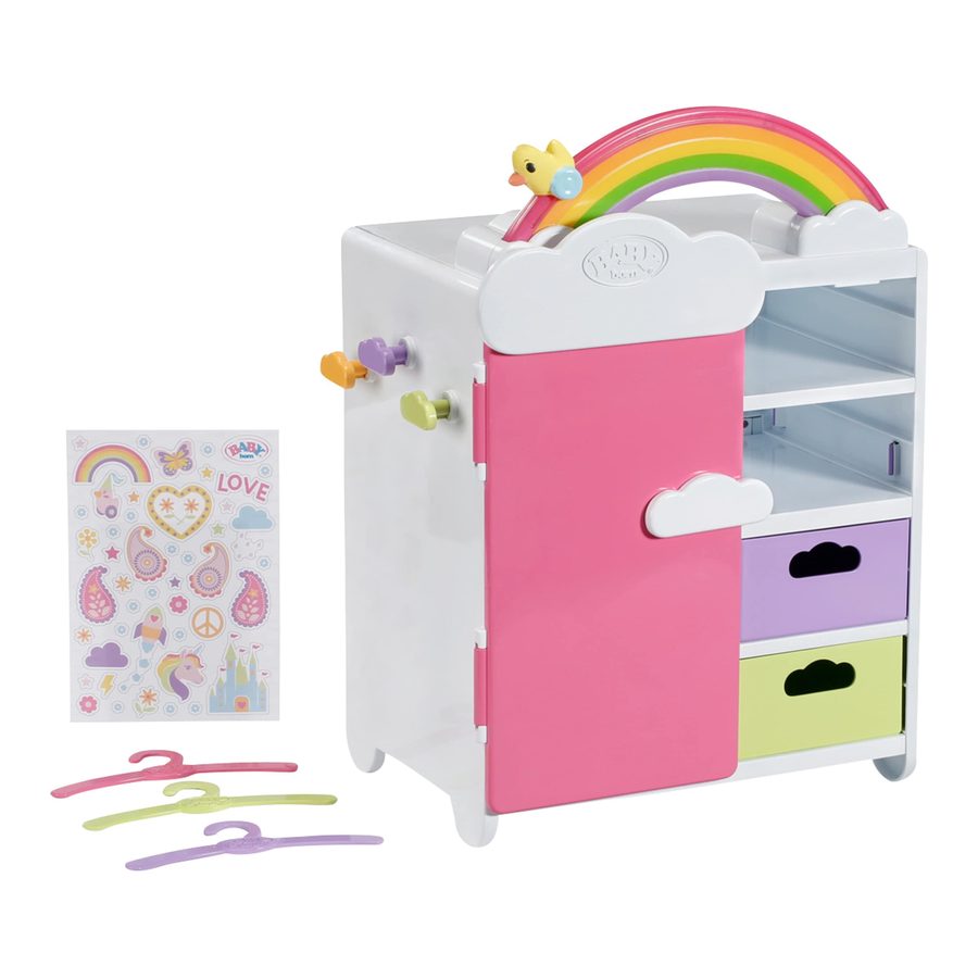 Zapf Creation Baby Born Puppen Schrank Regenbogen von Zapf Creation