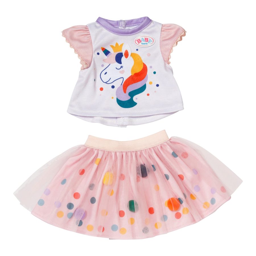 Zapf Creation Baby Born Puppen Outfit Einhornkleid mit Tutu 43cm von Zapf Creation