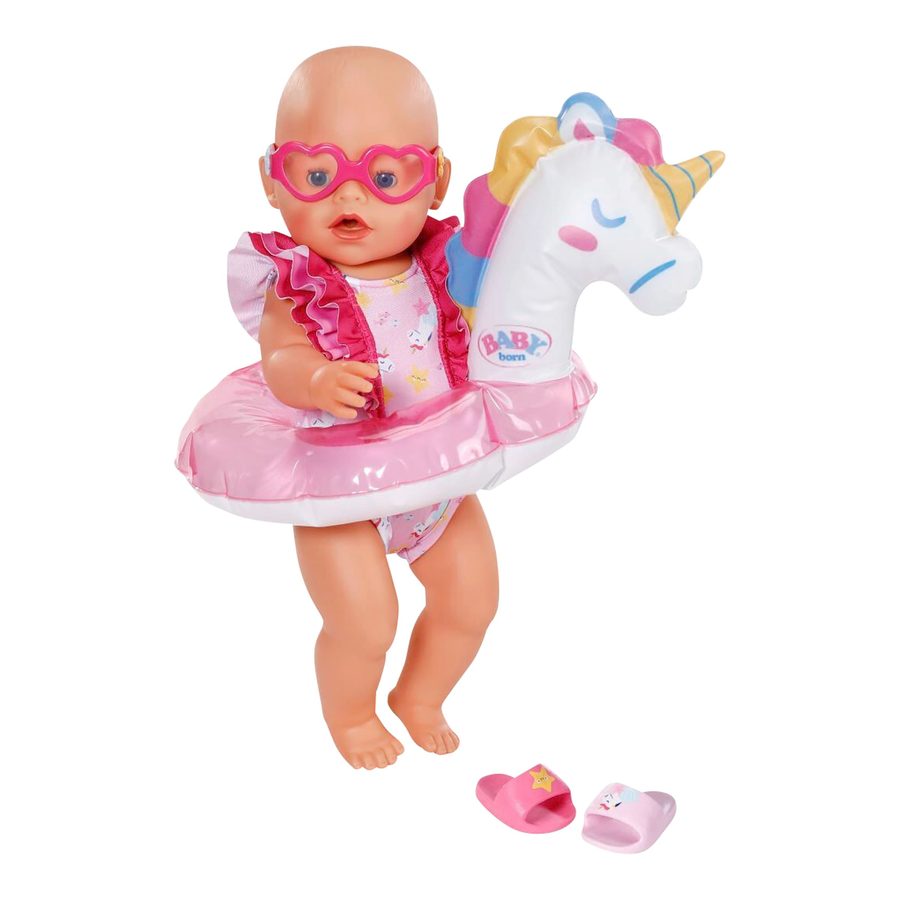 Zapf Creation Baby Born Puppen Schwimmset Einhorn 43 cm von Zapf Creation