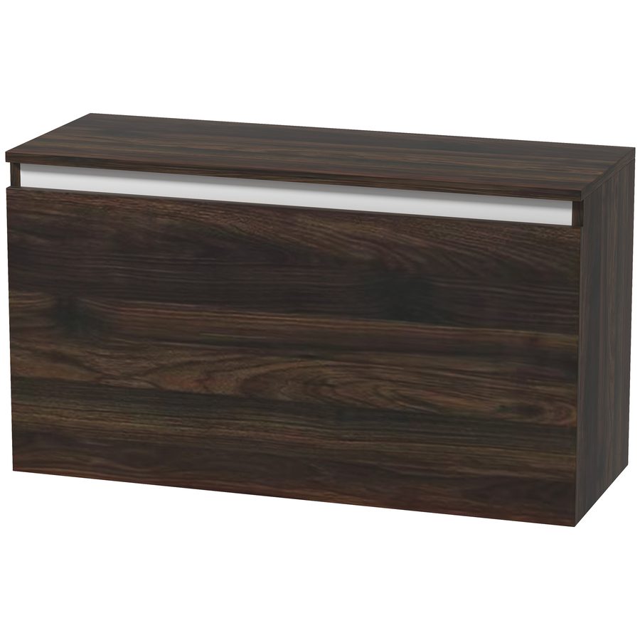 HOMCOM Hängender Nachttisch mit Grifflosem Schubfach, Wandmontierter Moderne Holz Nachttisch für Schlafzimmer, 80x30x45 cm, Nussbaum   Aosom von HOMCOM