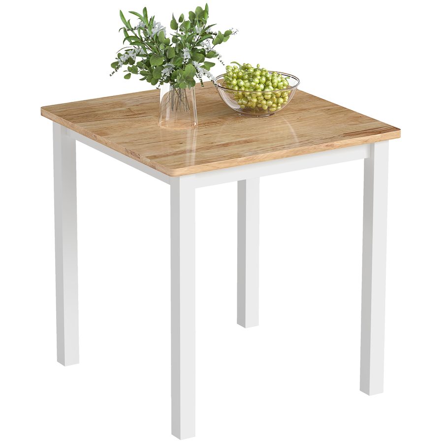 HOMCOM Esstisch 69 x 69 cm Küchentisch für 2-4 Personen Esszimmertisch Kleiner moderner Holztisch für kleine Raum, Küche, Esszimmer Eiche   Aosom von HOMCOM