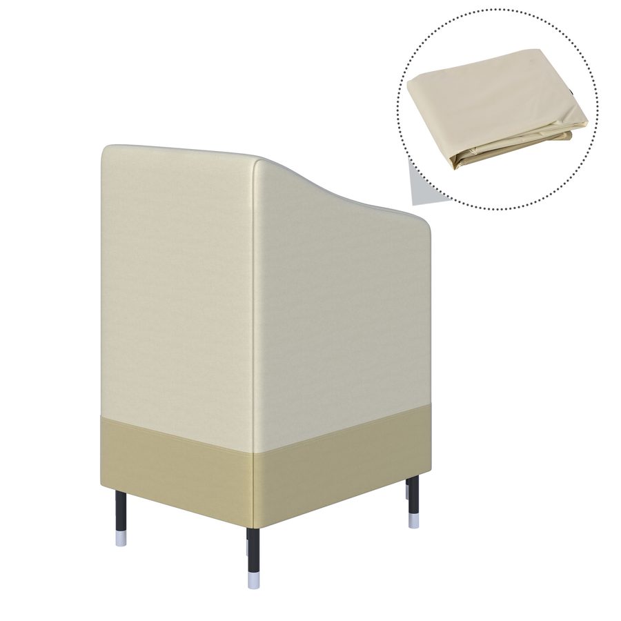 Outsunny Schutzhülle für stapelbare Gartenstühle wasserdichte Abdeckung 90L x 70B x 115H cm Oxford Hochdichtes 600D Beige Kaffee   Aosom von Outsunny
