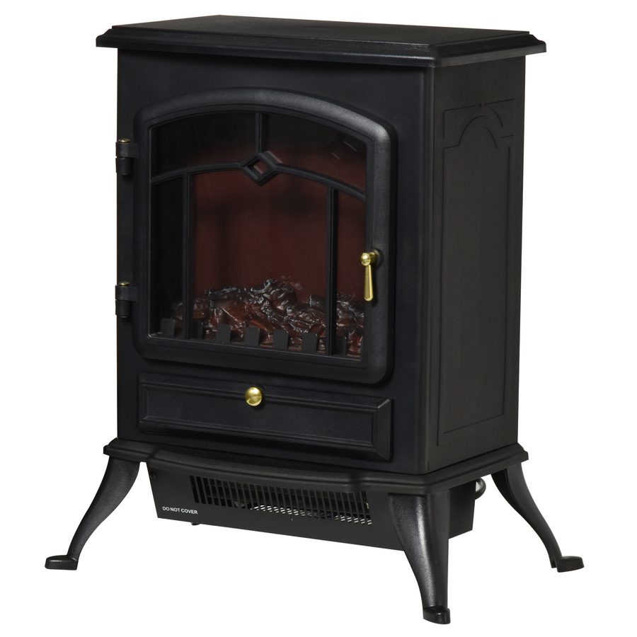 HOMCOM Elektrokamin Kaminofen mit Flammeneffekt 1000/2000W, Überhitzungsschutz, Schwarz, 45x28x54 cm, für gemütliche Atmosphäre   Aosom.de von HOMCOM