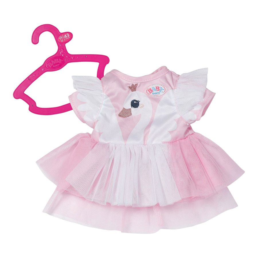 Zapf Creation Baby Born Puppen Outfit Kleid Schwan 43cm von Zapf Creation