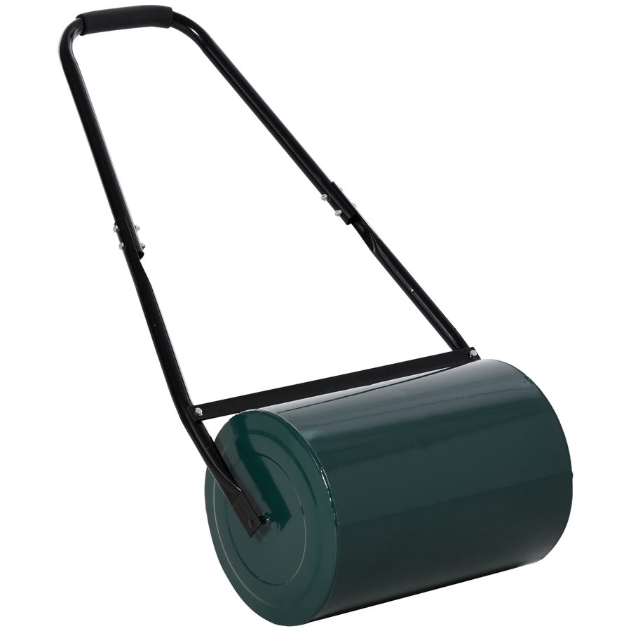 Outsunny Rasenwalze Gartenrolle mit U-Griff 31 cm Durchmesser 30 cm Arbeitsbreite 40 L Wasser Sandfüllung Metall grün für perfekten Rasen   Aosom.de von Outsunny