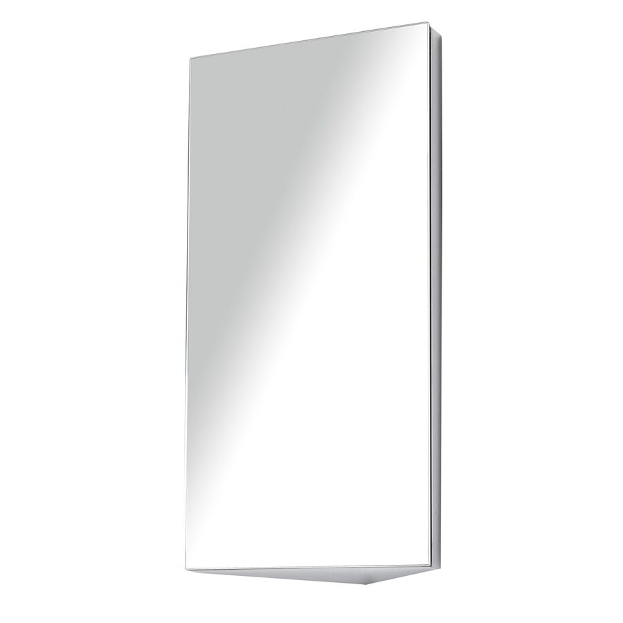 HOMCOM Spiegelschrank Badezimmer Wandtoilette Eckschrank 2 Regale Abmessungen 30 B x 18,4 T x 60 H cm Edelstahl   Aosom von HOMCOM