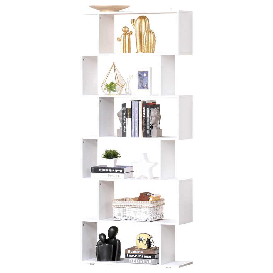 HOMCOM Regal Design Büromöbel Holz Regal 80x24x191cm Weiß   Aosom von HOMCOM