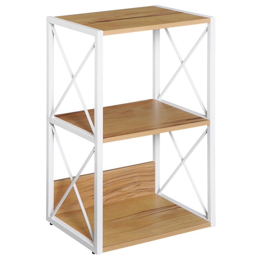 HOMCOM Regal für Wohnzimmer, Küche, Badezimmer 3 Regale platzsparend Holz 40x35x72,5 cm   Aosom von HOMCOM