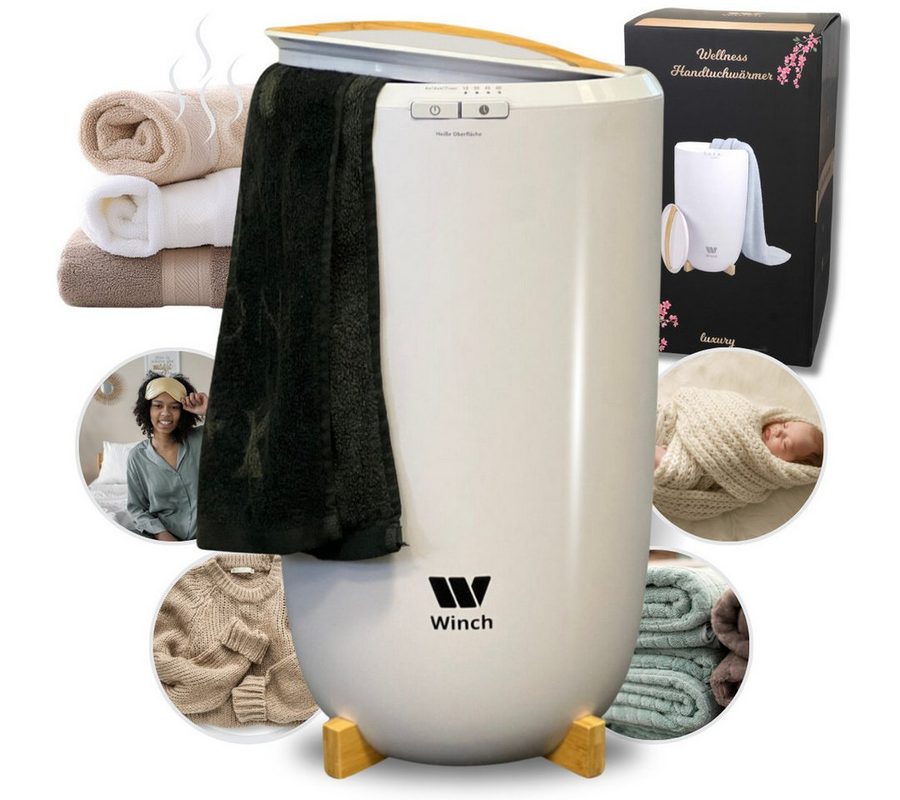 Winch Heizlüfter Wellness Handtuchwärmer, Handtücher, Decken & Kleidung, aus Bambus, Netzbetrieben