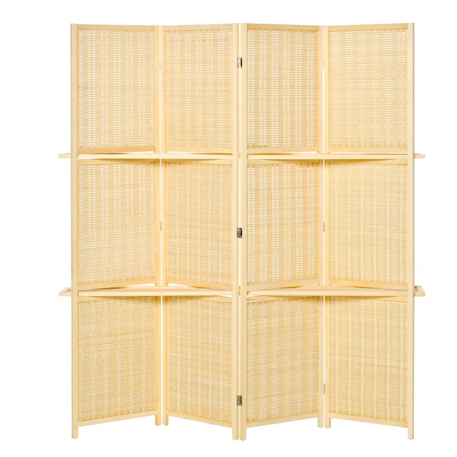 HOMCOM Trennwand Wohnzimmer, 180H cm, Sichtschutz Bambus, Stellwand für Wohnzimmer, Natur   Aosom.de von HOMCOM