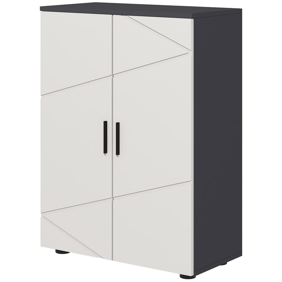 Kleankin Badezimmerschrank aus Holz mit 3 Regalen und Soft-Close, 60x30x82 cm, Grau   Aosom von Kleankin