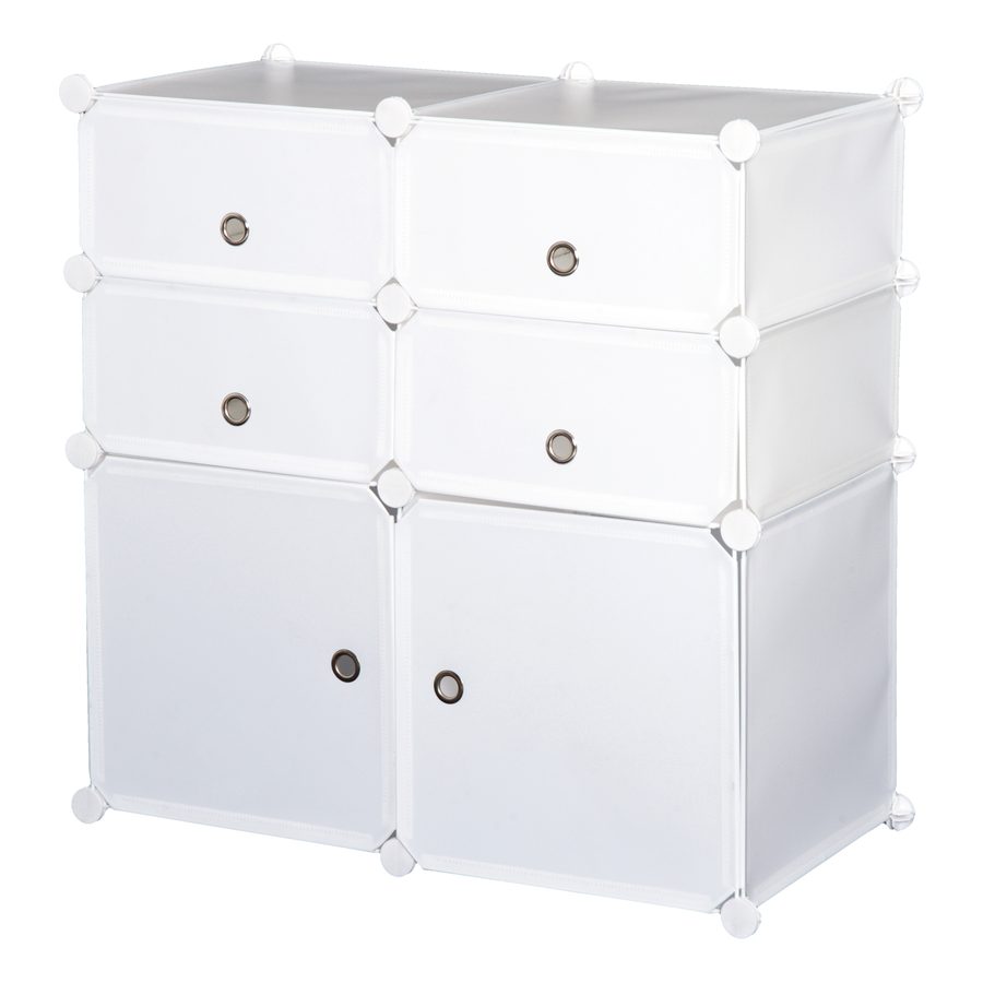 HOMCOM Schuhschrank Regal mit Aufbewahrungsboxen aus Kunststoff und Stahl, Weiß, 75x37x73cm, ideal für Ordnung im Flur   Aosom.de von HOMCOM