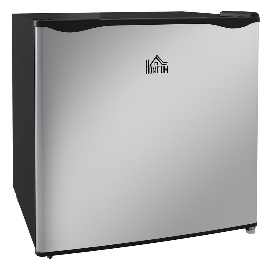 HOMCOM Mini-Gefrierschrank, 35 L Gefrierbox, elektrisch, freistehend, Mini-Gefriertruhe, Minikühlschrank, -14 bis -24℃, 5-stufige Temperaturregelung, 47 x 44,2 x 48,8 cm, Silber   Aosom von HOMCOM