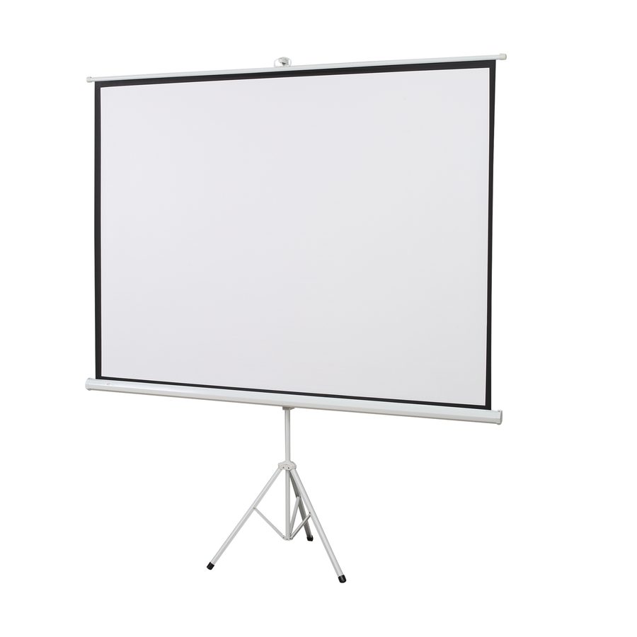 HOMCOM Beamer Leinwand mit Stativ 100 Zoll 4:3 Tragbar Projektor Leinwand Faltbare Stativ-Leinwand für Heimkino, Camping   Aosom von HOMCOM